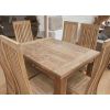 1.6m Reclaimed Teak Taplock Dining Table with 6 Vikka Chairs - 5